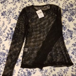 Forever 21 fishnet shirt
